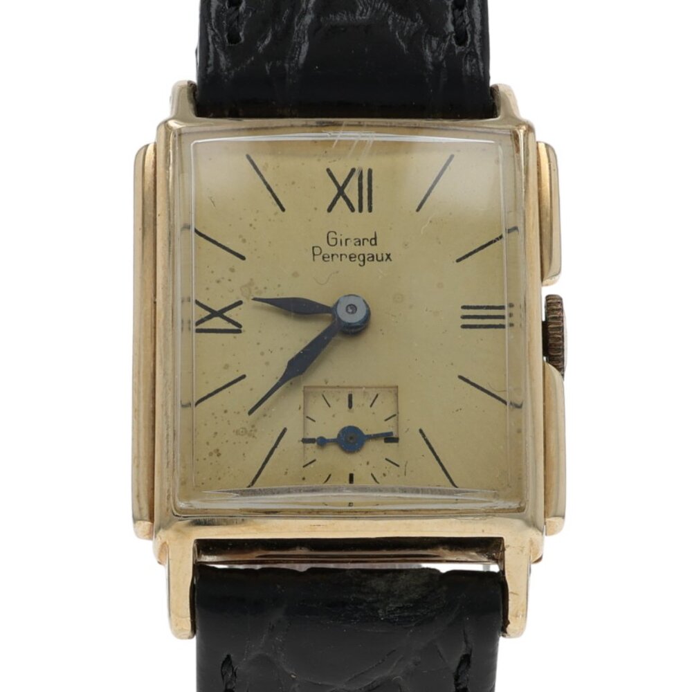 Girard-Perregaux 1940s Tank Men's Watch - Yellow Gold 14k Manual Vintage